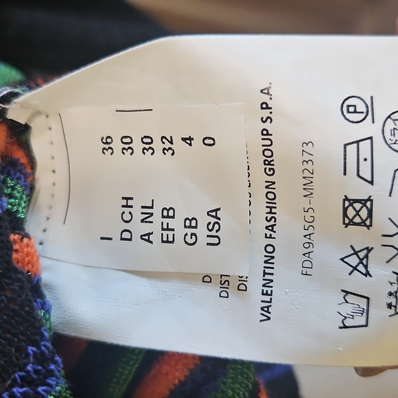 Missoni Vibrant Knit Patterned Dress with Black Textured Sleeves New Size 36 (0) - Picture 11 of 14